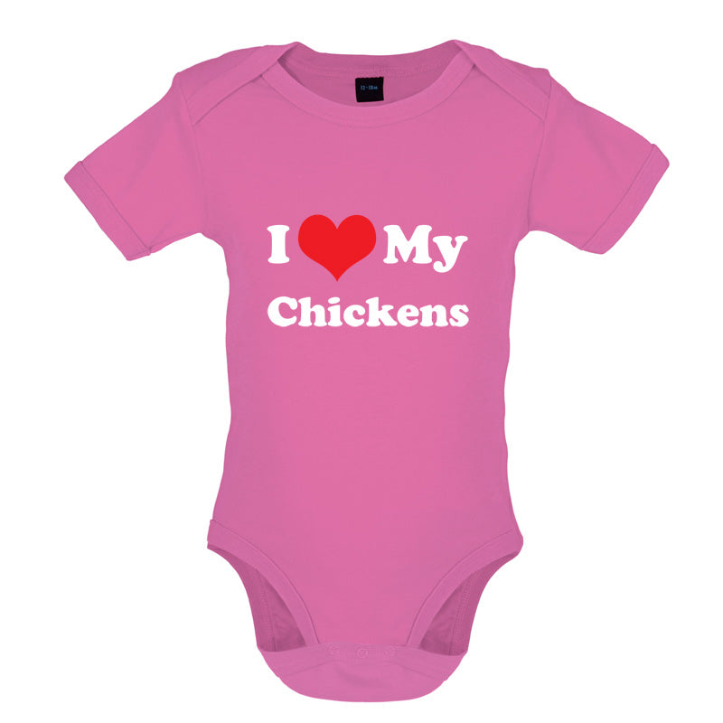 I Love My Chickens Baby T Shirt