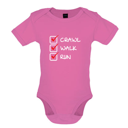 Crawl Walk Run Baby T Shirt