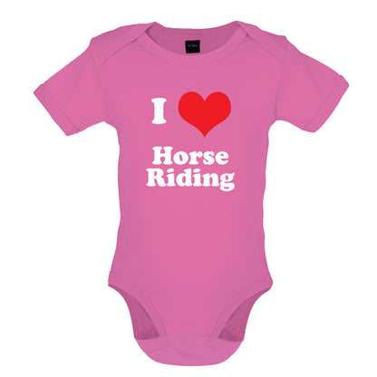 I Love Horse Riding Baby T Shirt