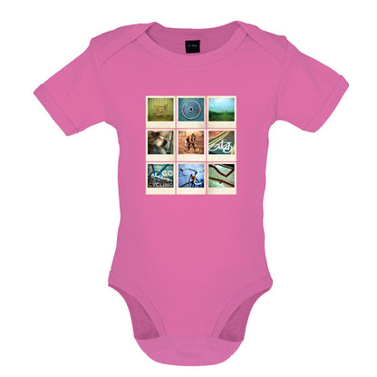 Go Cycling Photo Collage Baby T Shirt