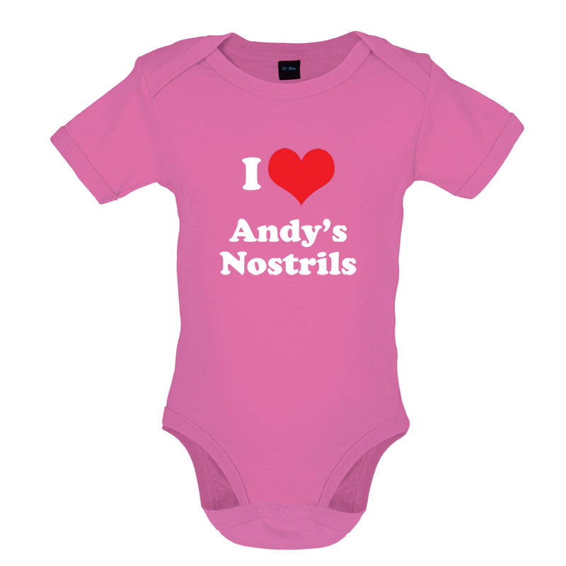 I Love Andys Nostrils Baby T Shirt