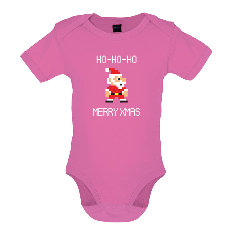 8 Bit Santa Pixel Baby T Shirt