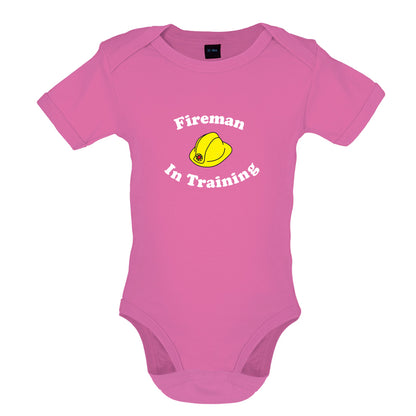 Fireman In Training Baby T Shirt