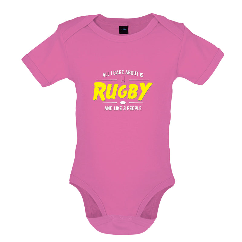 All I Care About Is Rugby Baby T Shirt