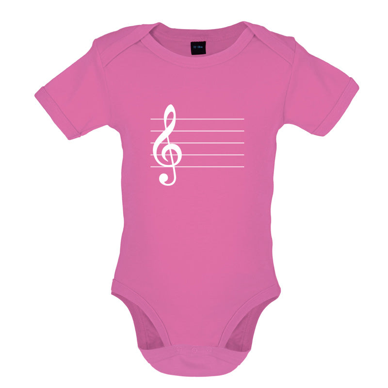 Treble Clef Baby T Shirt