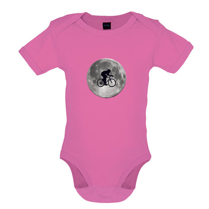 Cycling Moon Baby T Shirt