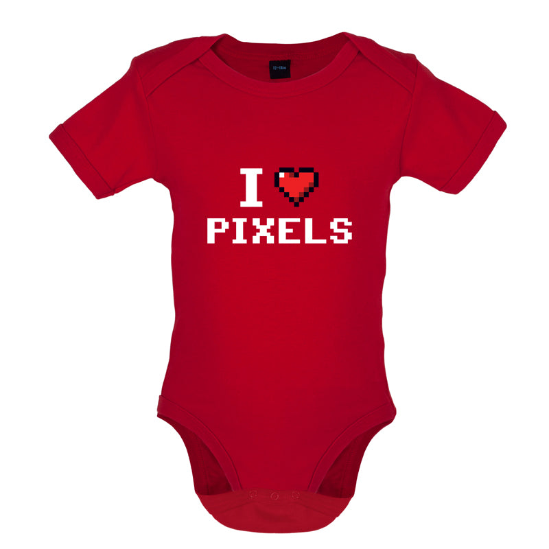 I Love Pixels Baby T Shirt