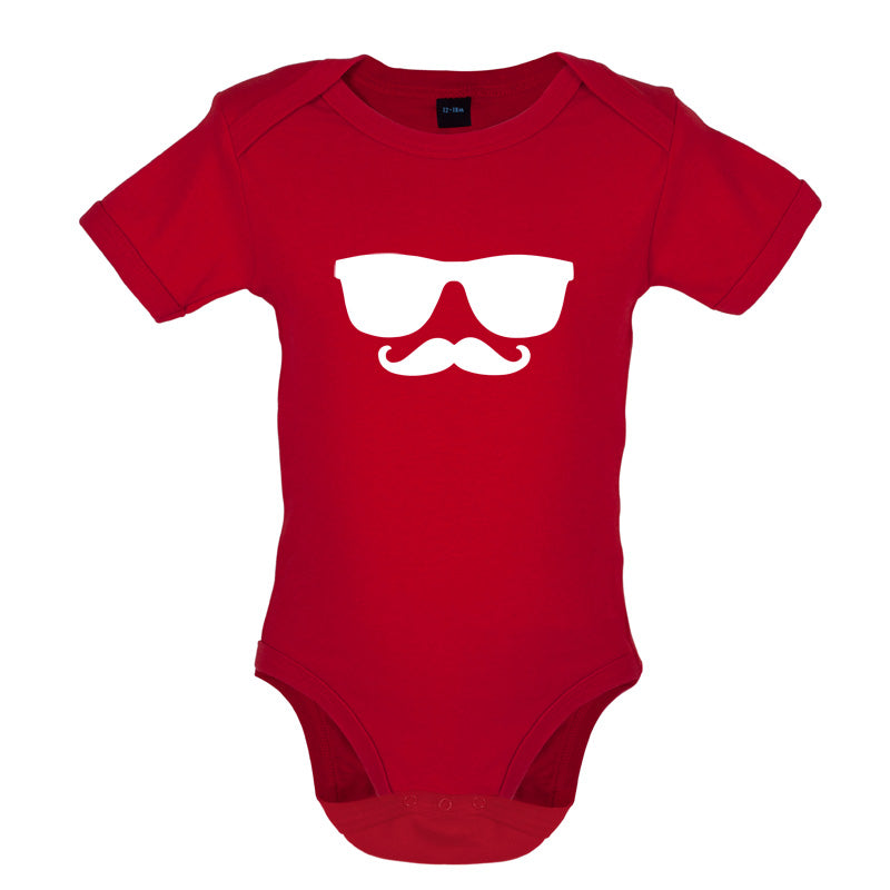 Moustache Glasses Baby T Shirt