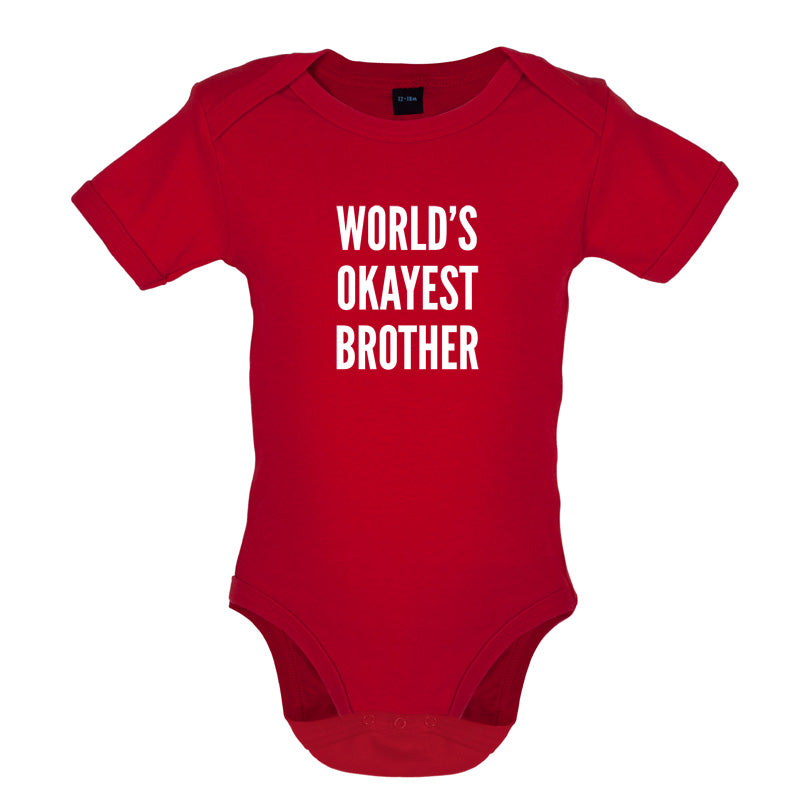 World's Okayest Brother Baby T Shirt