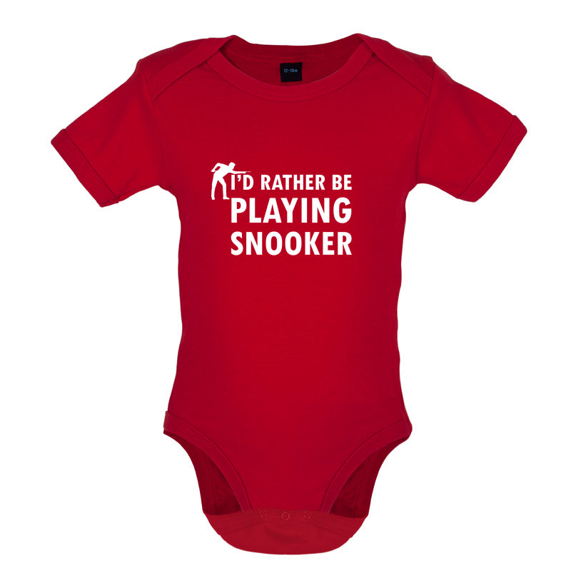 I'd Rather Be Playing Snooker Baby T Shirt