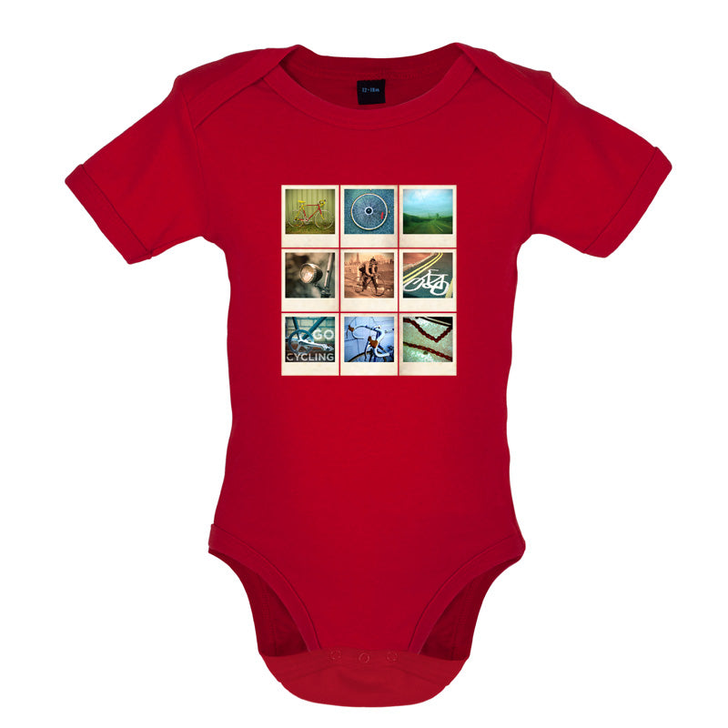 Go Cycling Photo Collage Baby T Shirt