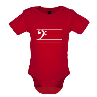 Bass Cleff Baby T Shirt