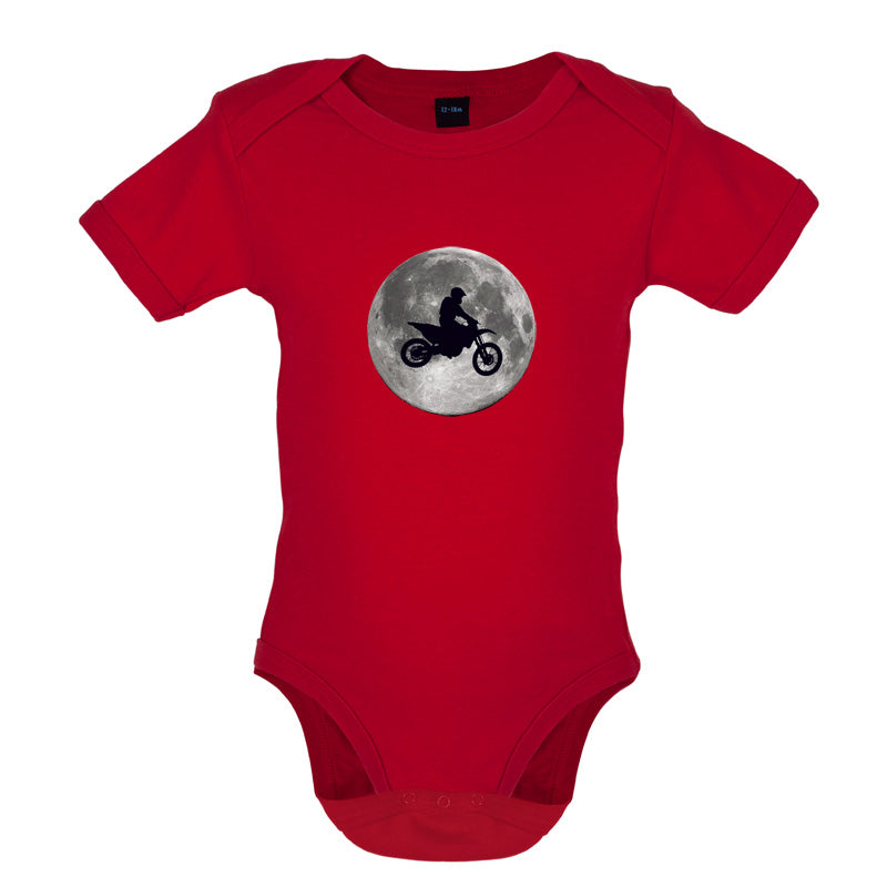 Motorcross Moon Baby T Shirt