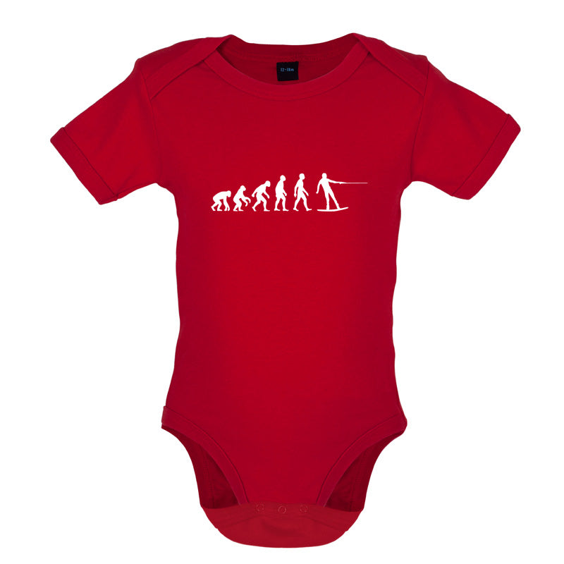 Evolution of Man Wakeboard Baby T Shirt