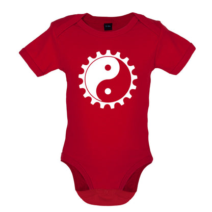 Yin Yang Bike Cog Baby T Shirt