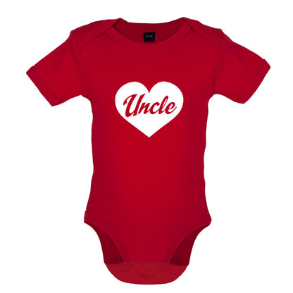 Uncle Love Heart Baby T Shirt