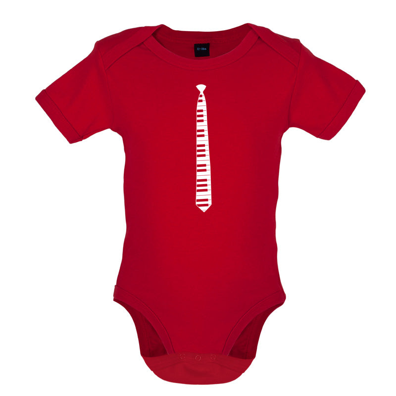 Piano Key Tie Baby T Shirt