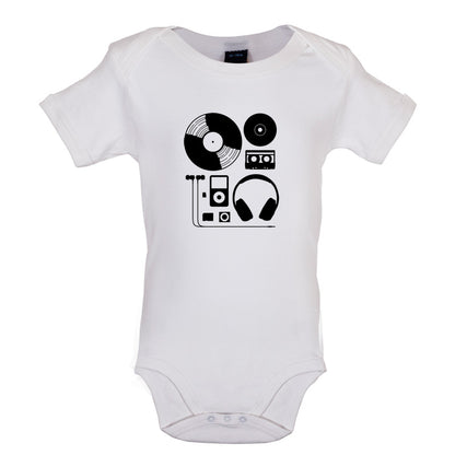 Evolution of Music Hardware Baby T Shirt