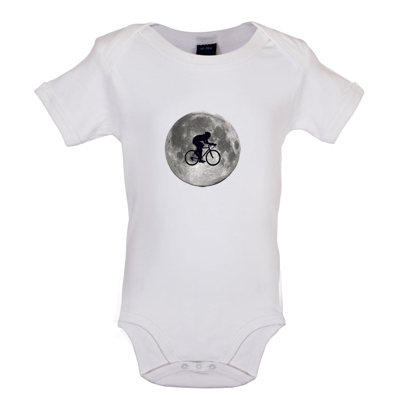 Cycling Moon Baby T Shirt