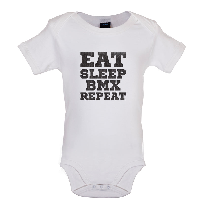 Eat Sleep BMX Repeat Baby T Shirt