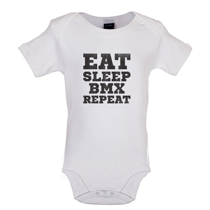 Eat Sleep BMX Repeat Baby T Shirt