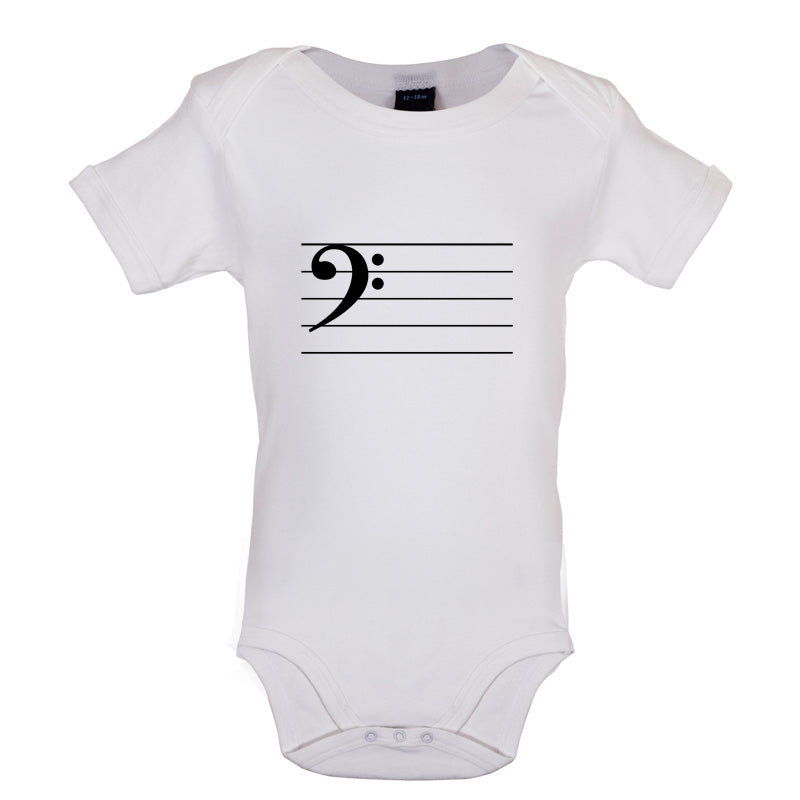 Bass Cleff Baby T Shirt