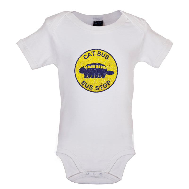 Cat Bus Stop Baby T Shirt