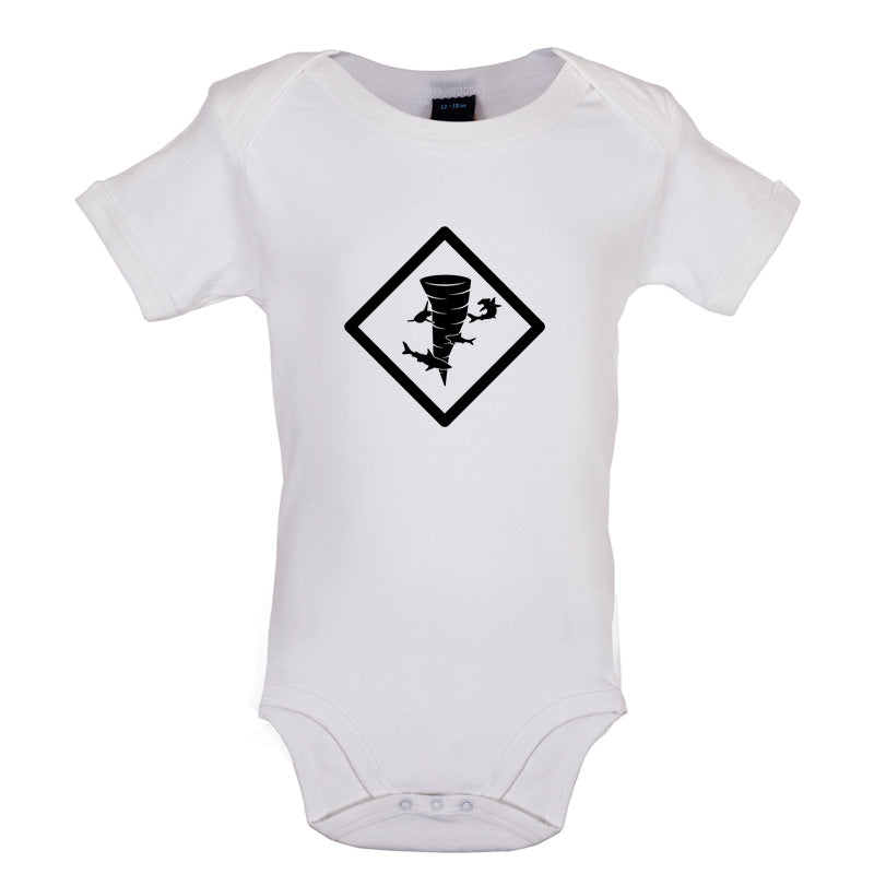 Shark Tornado Baby T Shirt