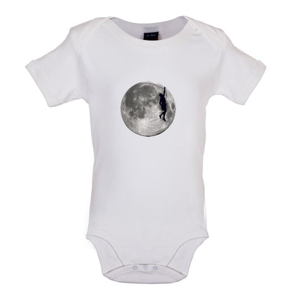 Rock Climbing Moon Baby T Shirt