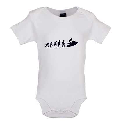 Evolution Of Man Jet Ski Baby T Shirt