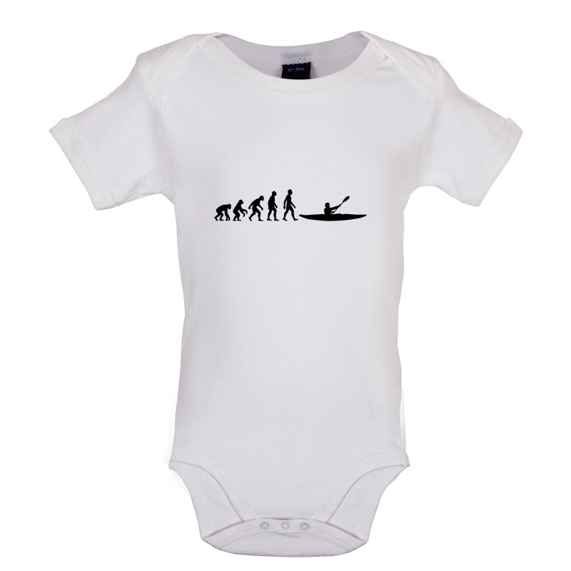 Evolution Of Man Kayak Baby T Shirt