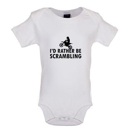 I'd Rather Be Scrambling Baby T Shirt