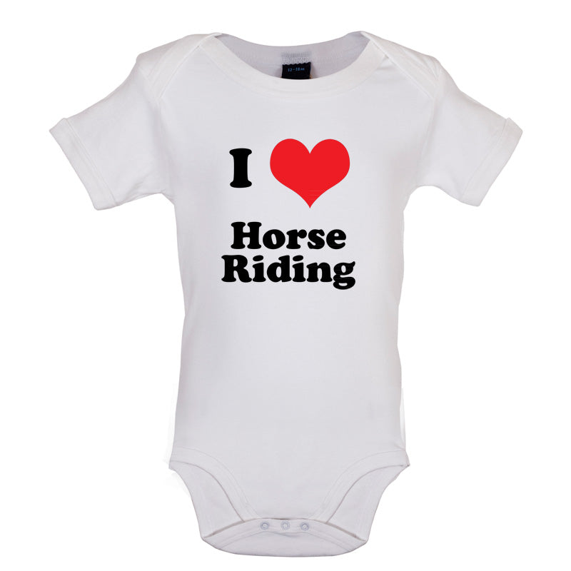 I Love Horse Riding Baby T Shirt