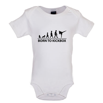 Born to Kickbox Baby T Shirt