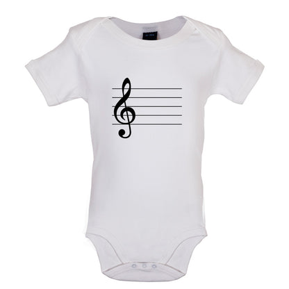 Treble Clef Baby T Shirt