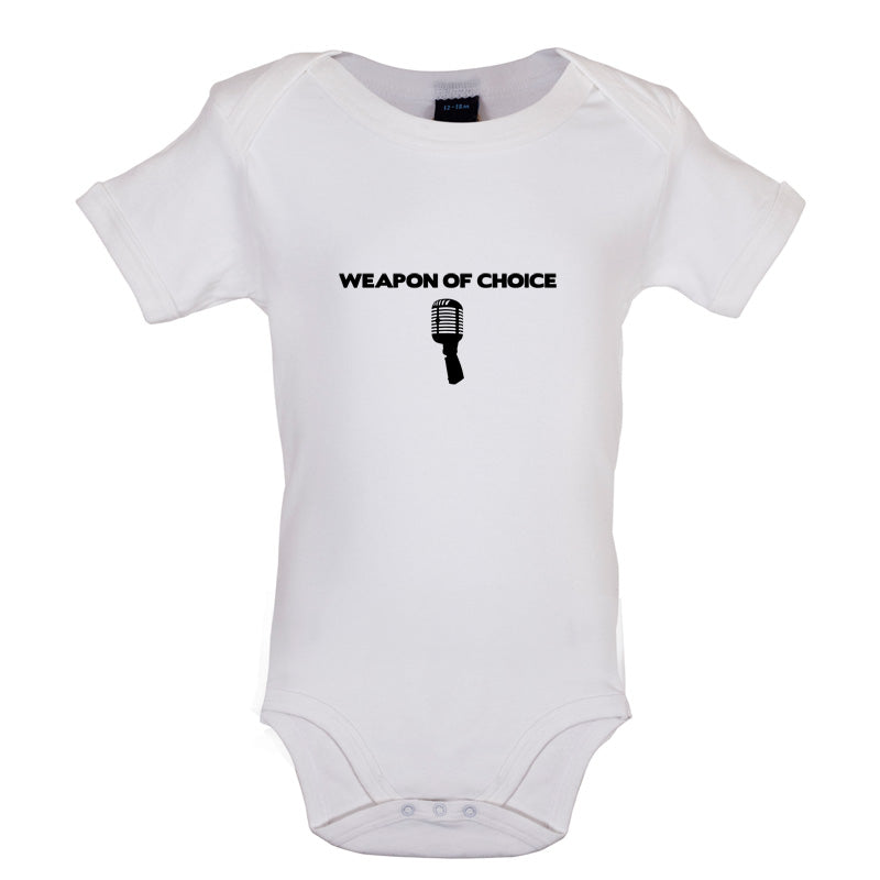 Weapon Of Choice Microphone Baby T Shirt