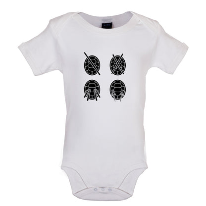 Turtles Weapons Baby T Shirt