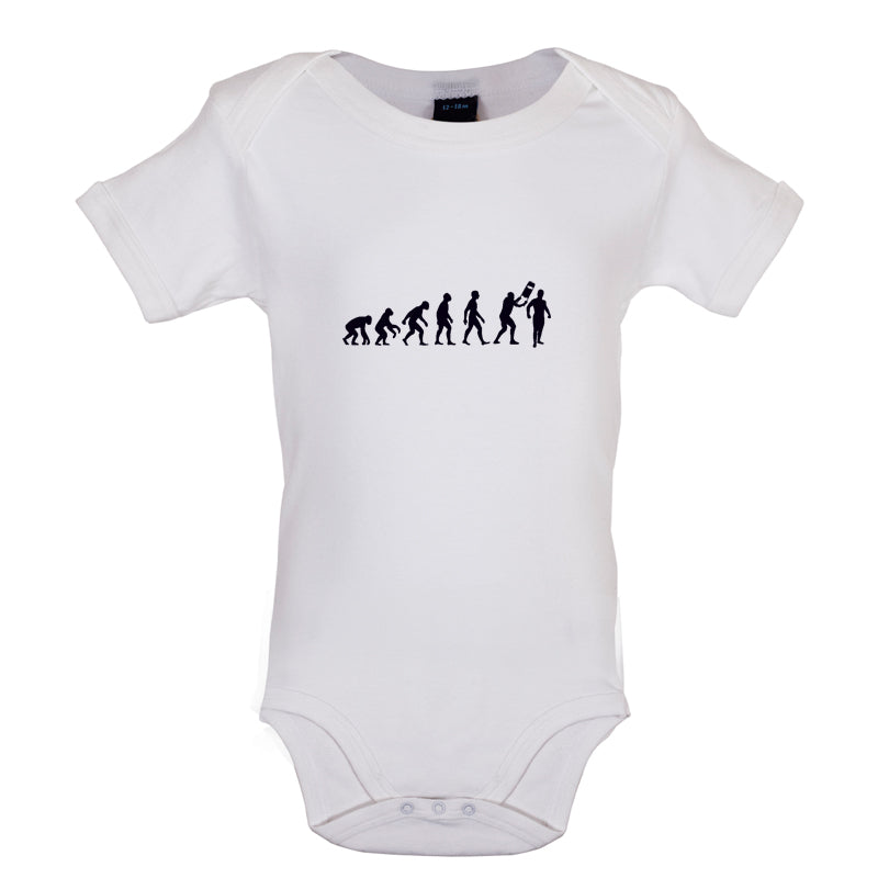 Evolution Of Man Wrestling Baby T Shirt