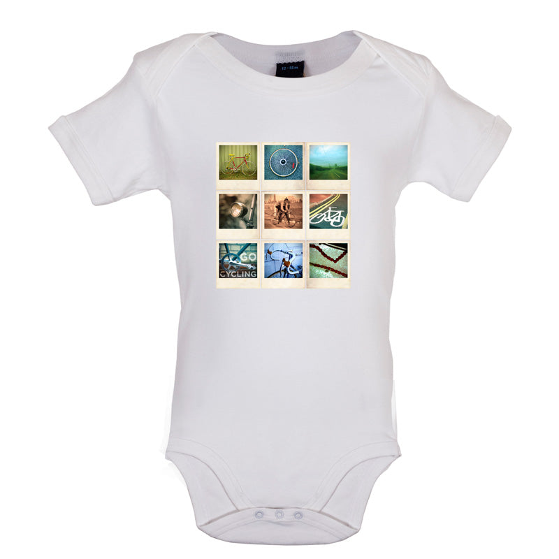 Go Cycling Photo Collage Baby T Shirt