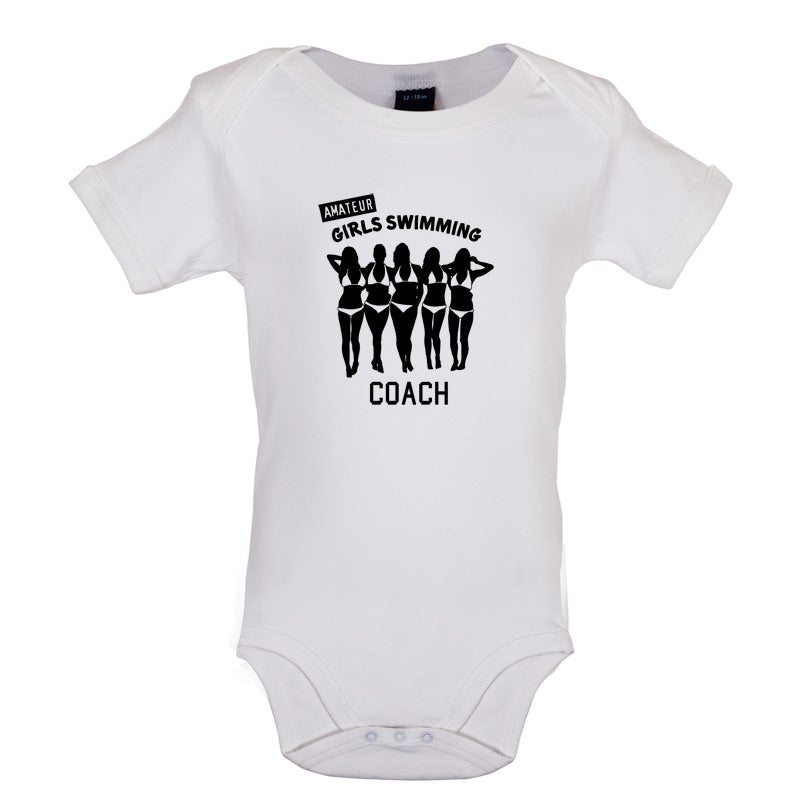 Amateur Girls Swimming Coach Baby T Shirt