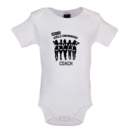 Amateur Girls Swimming Coach Baby T Shirt