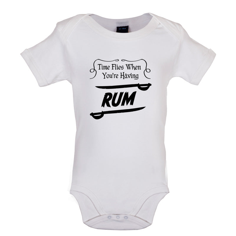 Time Flies When You're Having Rum Baby T Shirt