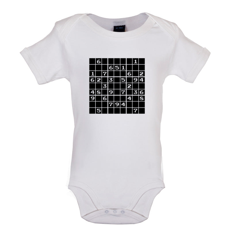 Sudoku Gamer Puzzle Baby T Shirt