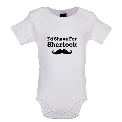 I'd Shave For Sherlock Baby T Shirt