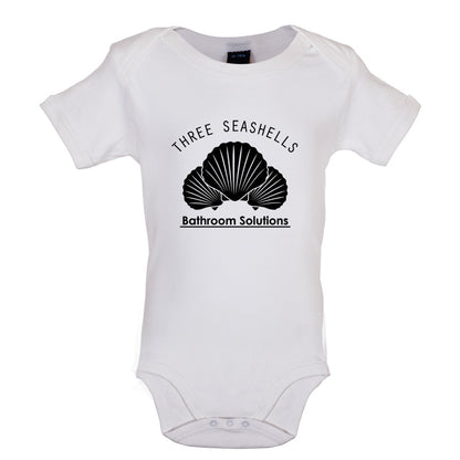 Three Seashells Bathroom Solutions Baby T Shirt