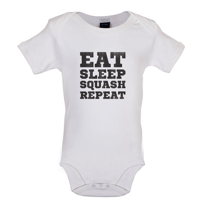 Eat Sleep Squash Repeat Baby T Shirt