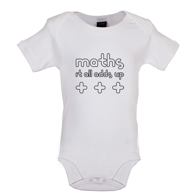 Maths It All Adds Up Baby T Shirt