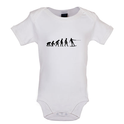 Evolution of Man Wakeboard Baby T Shirt