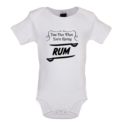 Time Flies When You're Having Rum Baby T Shirt
