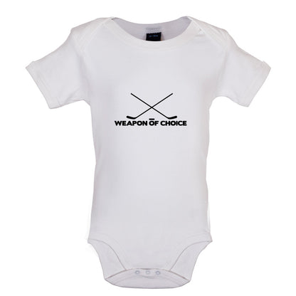 Weapon Of Choice Ice Hockey Baby T Shirt